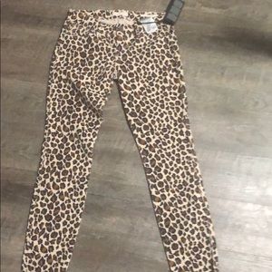 NWT Guess Leopard print cords Sz 27